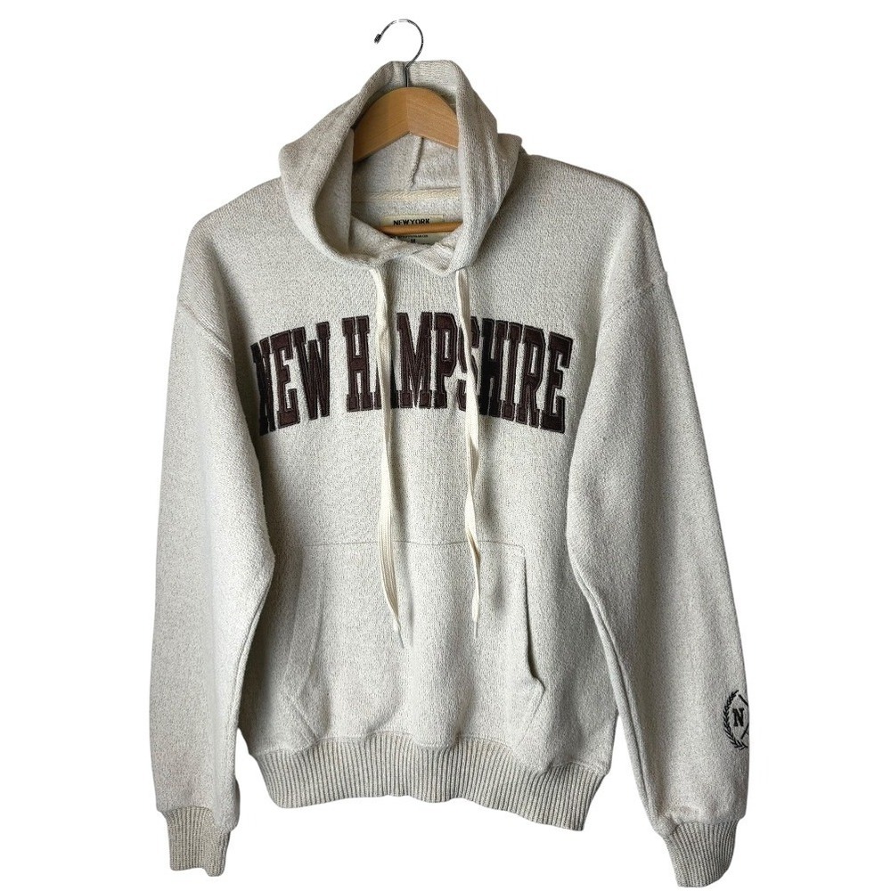 New York Popular New Hampshire Hoodie Women Medium Cream Outdoor Athleisure
